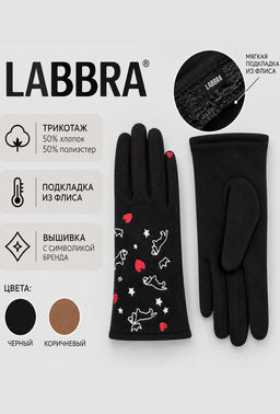 Перчатки женские флис LB-CP-290 black