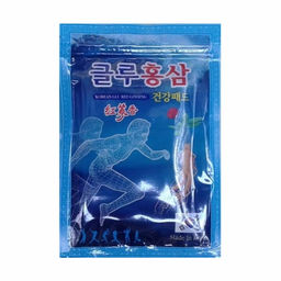 Red Ginseng Korean Glu - Обезболивающий пластырь с красным женьшенем и глюкозамином, 1уп(25шт)