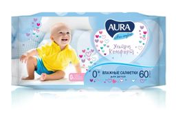 O AURA влажн.салфетки Детские (60шт) Ultra Comfort